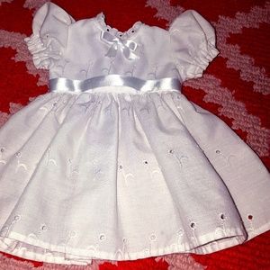 American Girl White Eyelet Lace Dress
